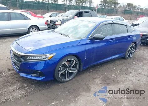 2022 Honda Accord Sport из США, поврежденный, VIN 1HGCV1F32NA031369